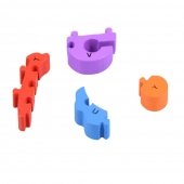 Vzdělávací dřevěné puzzle vlak 