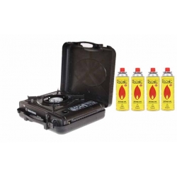 Plynový vařič+4ks plynové kartuše RSONIC