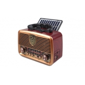 Přenosné 3pásmové solární rádio GOLON zlaté