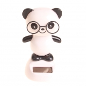 Solární tančící dekorace panda s brýlemi