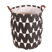 Koš na prádlo černý abstrakt