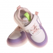 Dětské tenisky svítící tříbarevné fialové