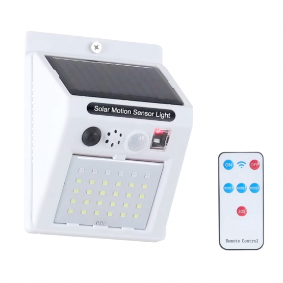 Solární LED světlo s detekcí pohybu a alarmem