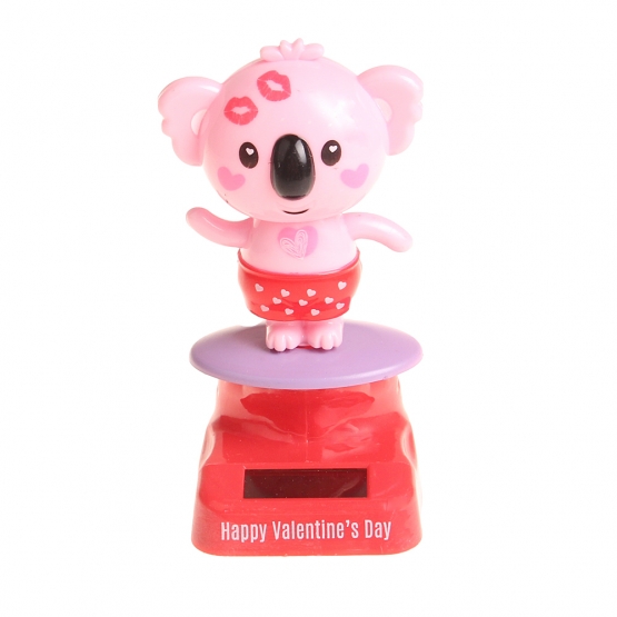 Solární tančící dekorace koala růžová