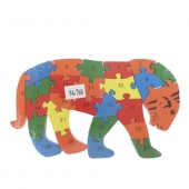 Vzdělávací dřevěné puzzle tygr