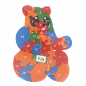 Vzdělávací dřevěné puzzle koala var.2