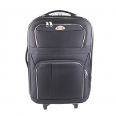 Sada 3 látkových kufrů černá 1