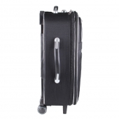 Sada 3 látkových kufrů černá 1