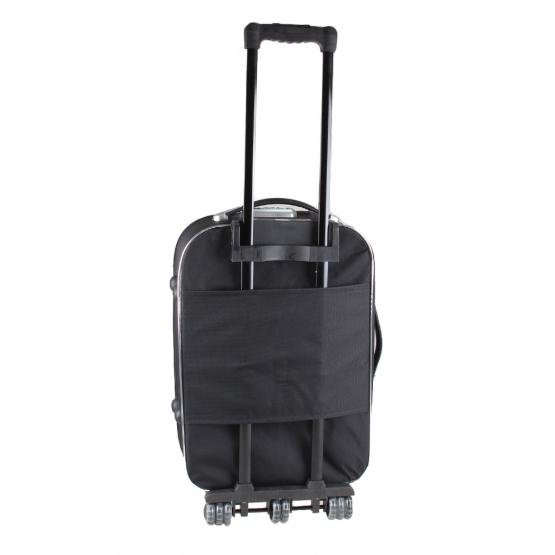 Sada 3 látkových kufrů černá 1