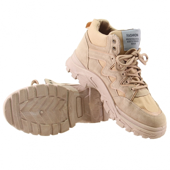 Boty kotníčkové FASHION khaki vel.43