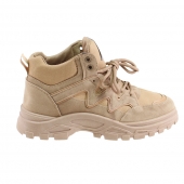 Boty kotníčkové FASHION khaki vel.43