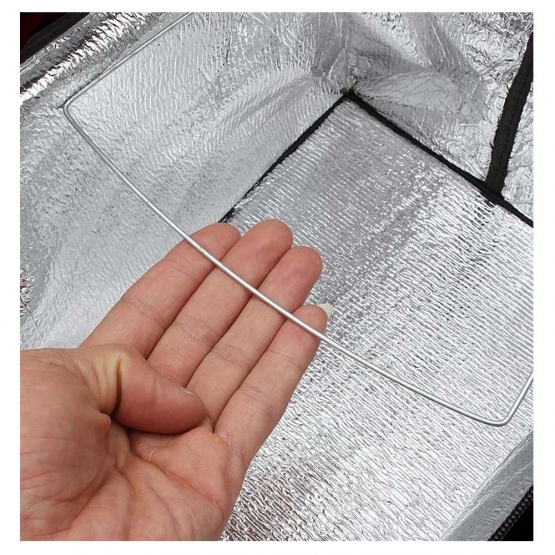 Termo skládací nákupní košík s víkem černý 