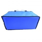 Termo skládací nákupní košík s víkem modrý