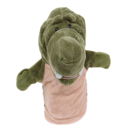 Plyšový maňásek na ruku krokodýl