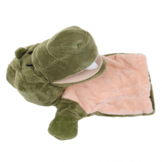 Plyšový maňásek na ruku krokodýl