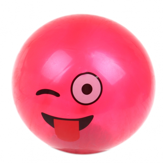 Gumový míč smajlík mix
