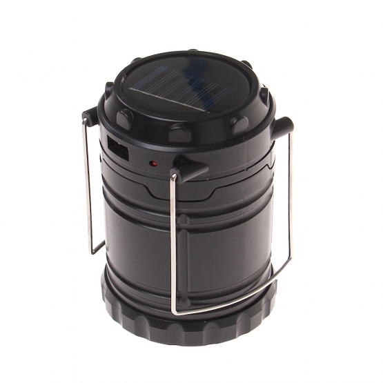 Solární kempingová lucerna G-85 černá