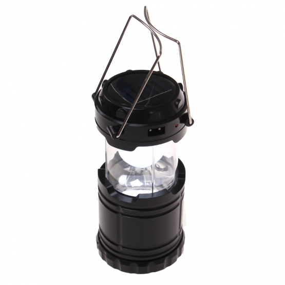Solární kempingová lucerna G-85 černá