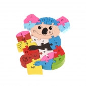 Vzdělávací dřevěné puzzle koala