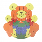 Vzdělávací dřevěné puzzle méďa var.1