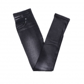 Stahovací džínové legíny černé XL