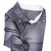 Stahovací džínové legíny černé XL