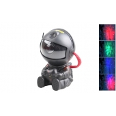 LED projektor noční obloha astronaut černý
