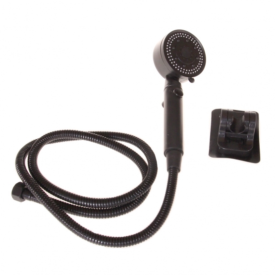 Sprchová hlavice černá s hadicí 1,5 m 