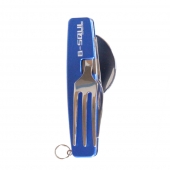 Rozkládací multifunkční kempingový příbor B-SQUL modrý