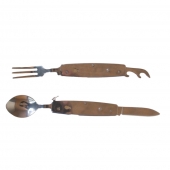 Rozkládací multifunkční kempingový příbor B-SQUL modrý