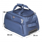 Cestovní taška na kolečkách MRZM modrá malá