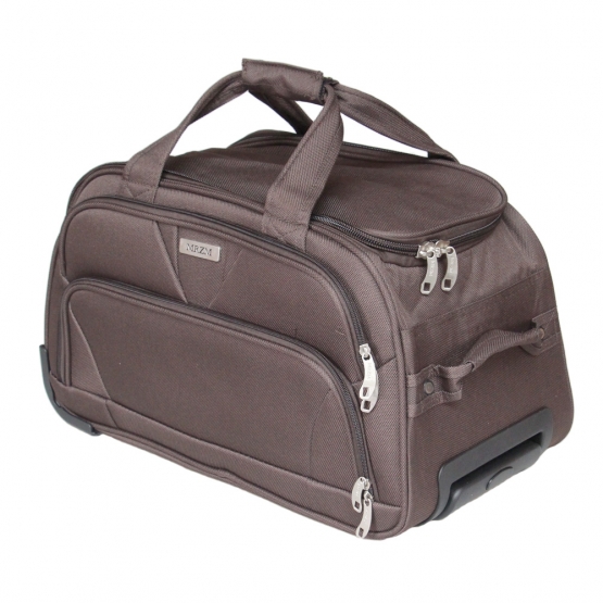 Cestovní taška na kolečkách MRZM tmavě hnědá velká