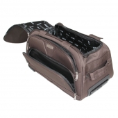 Cestovní taška na kolečkách MRZM tmavě hnědá malá