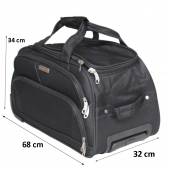 Cestovní taška na kolečkách MRZM černá velká