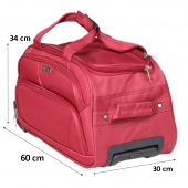 Cestovní taška na kolečkách MRZM červená střední