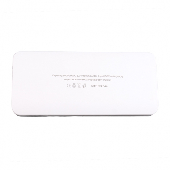 Powerbanka se svítilnou 50 000 mAh bílá