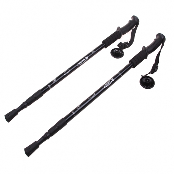 Trekingové hole s odpružením (2ks) černé