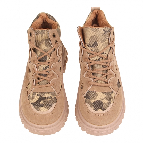 Boty kotníčkové FASHION maskáčové vel.43