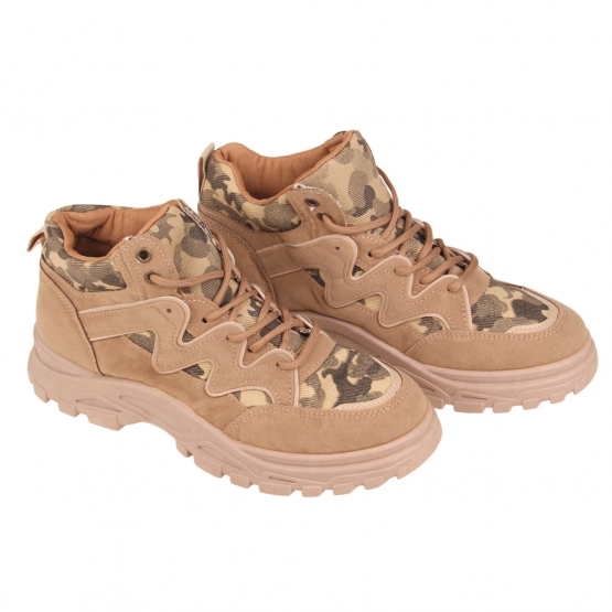 Boty kotníčkové FASHION maskáčové vel.43