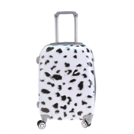 Sada 3 kufrů skořepinových LP8 (bílý s flíčky)