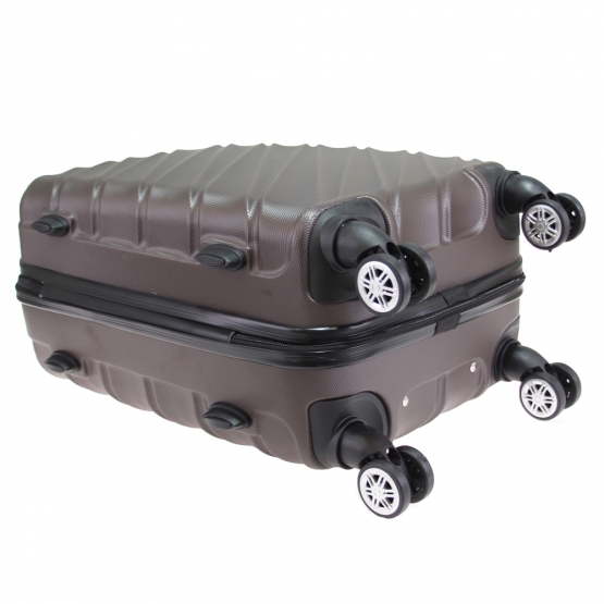 Sada 3 kufrů skořepinových LA3 hnědá