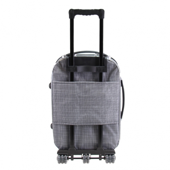 Sada 3 látkových kufrů světle šedá 1