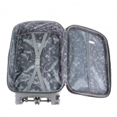 Sada 3 látkových kufrů světle šedá 1