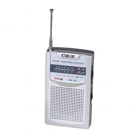 Mini přenosné dvoupásmové rádio