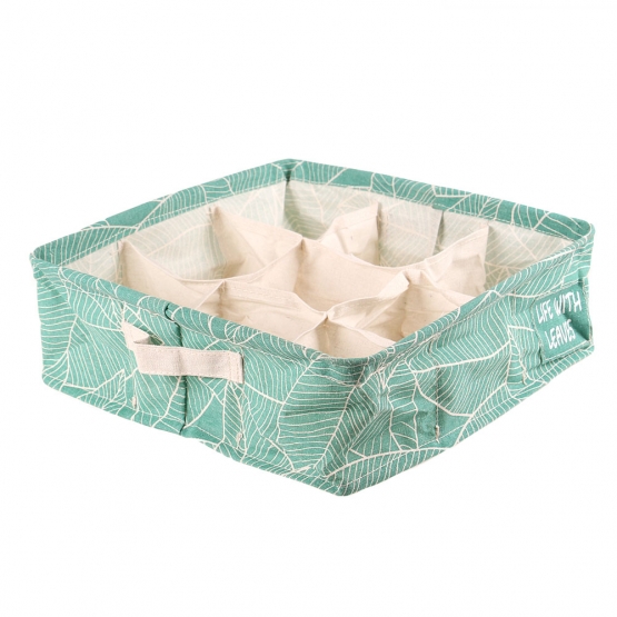 Skládací organizér do skříně zelený