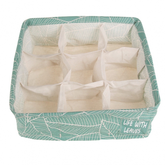 Skládací organizér do skříně zelený