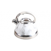 Kovová konvice 3l bílý mramor