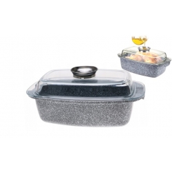 Hliníkový pekáč 5,5l šedý mramor