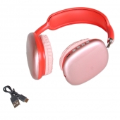 Bezdrátová sluchátka P9 červená