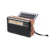 Přenosné 3pásmové solární rádio X-BASS černé